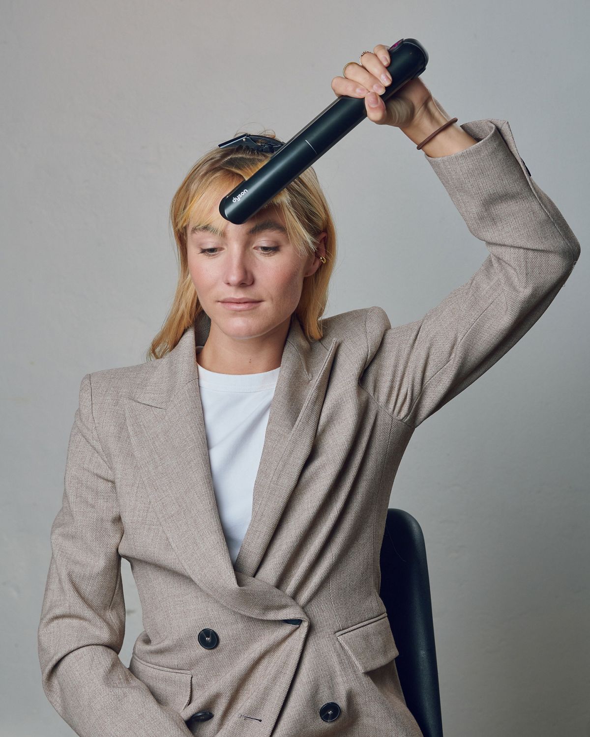 Jen Atkin and a Dyson Engineer